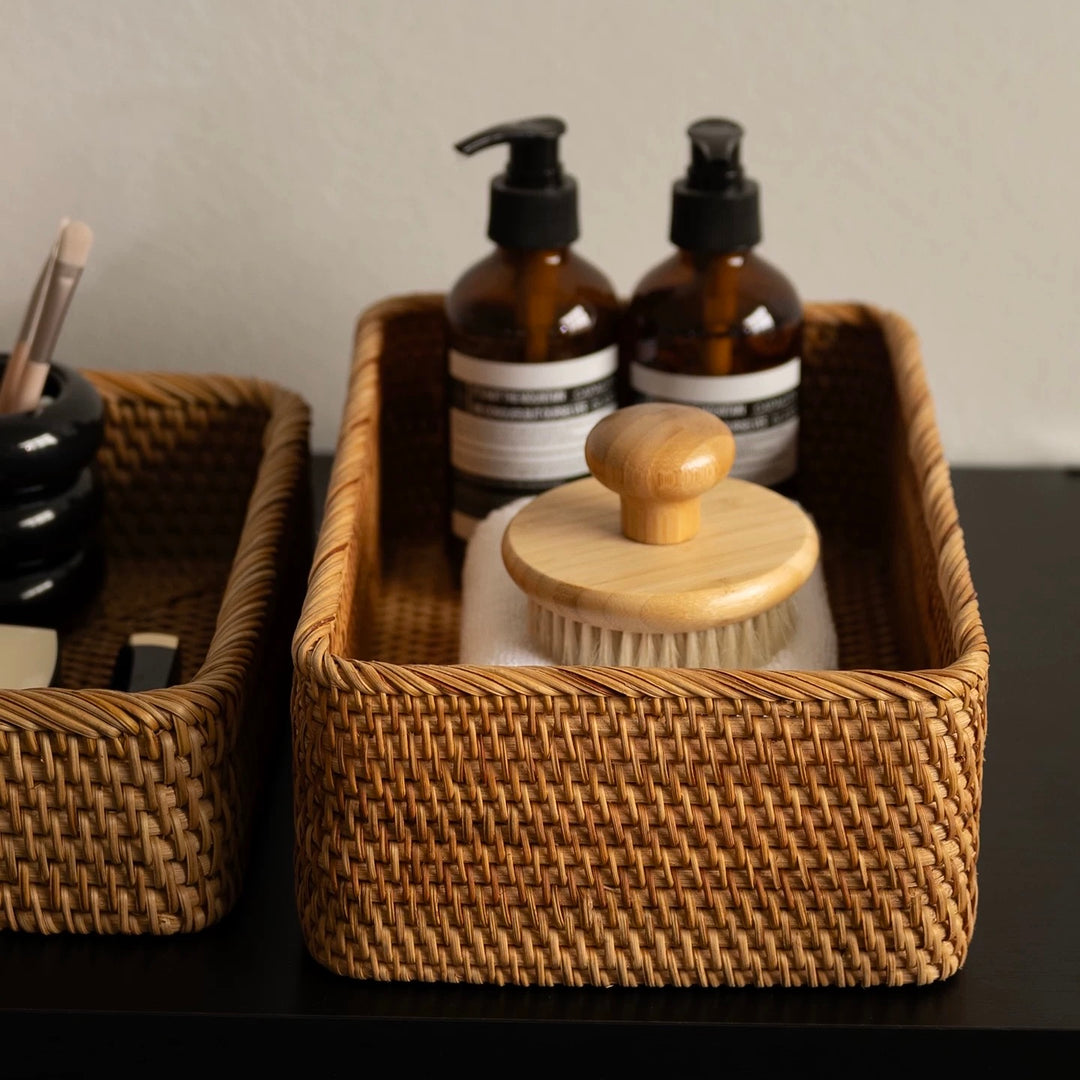 Seabreeze Rattan Storage Basket Set