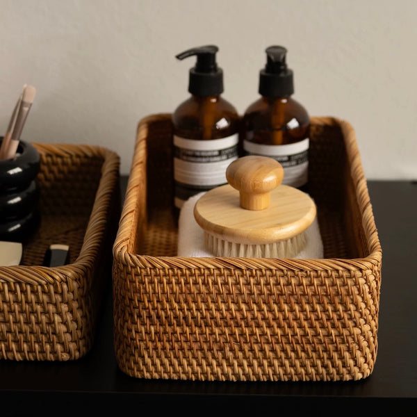 Seabreeze Rattan Storage Basket Set