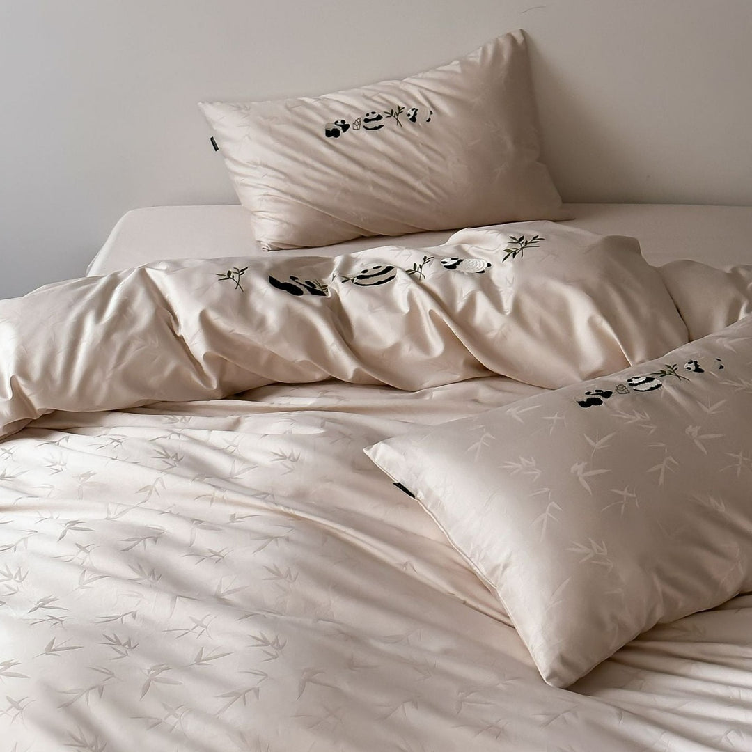 Panda Monochrome Luxury Bedding Set