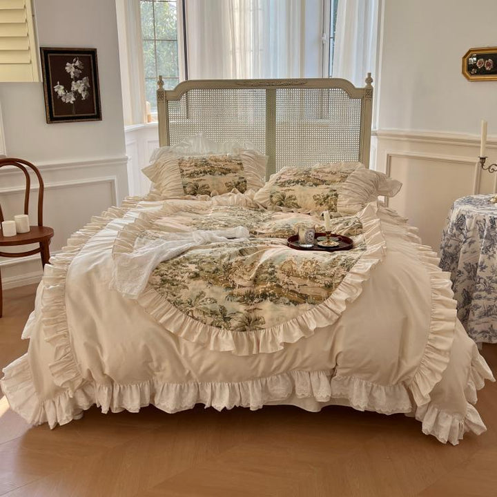 Nostalgic French Retro Bedding Set