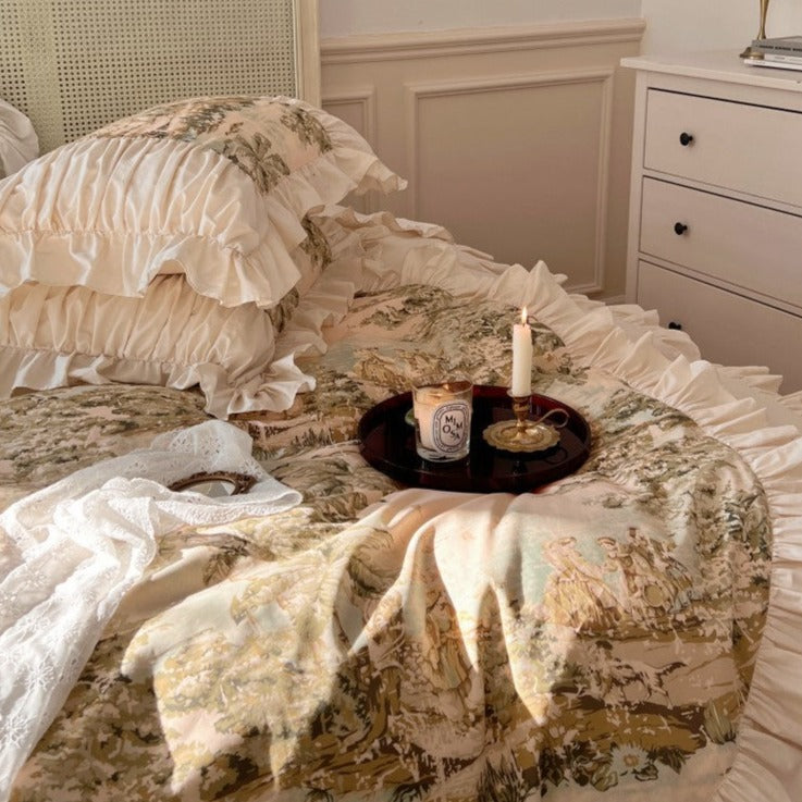 Nostalgic French Retro Bedding Set