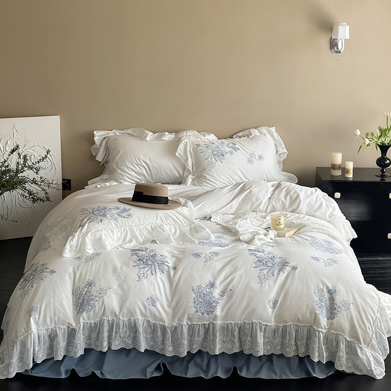 Blue Lotus Bedding Set