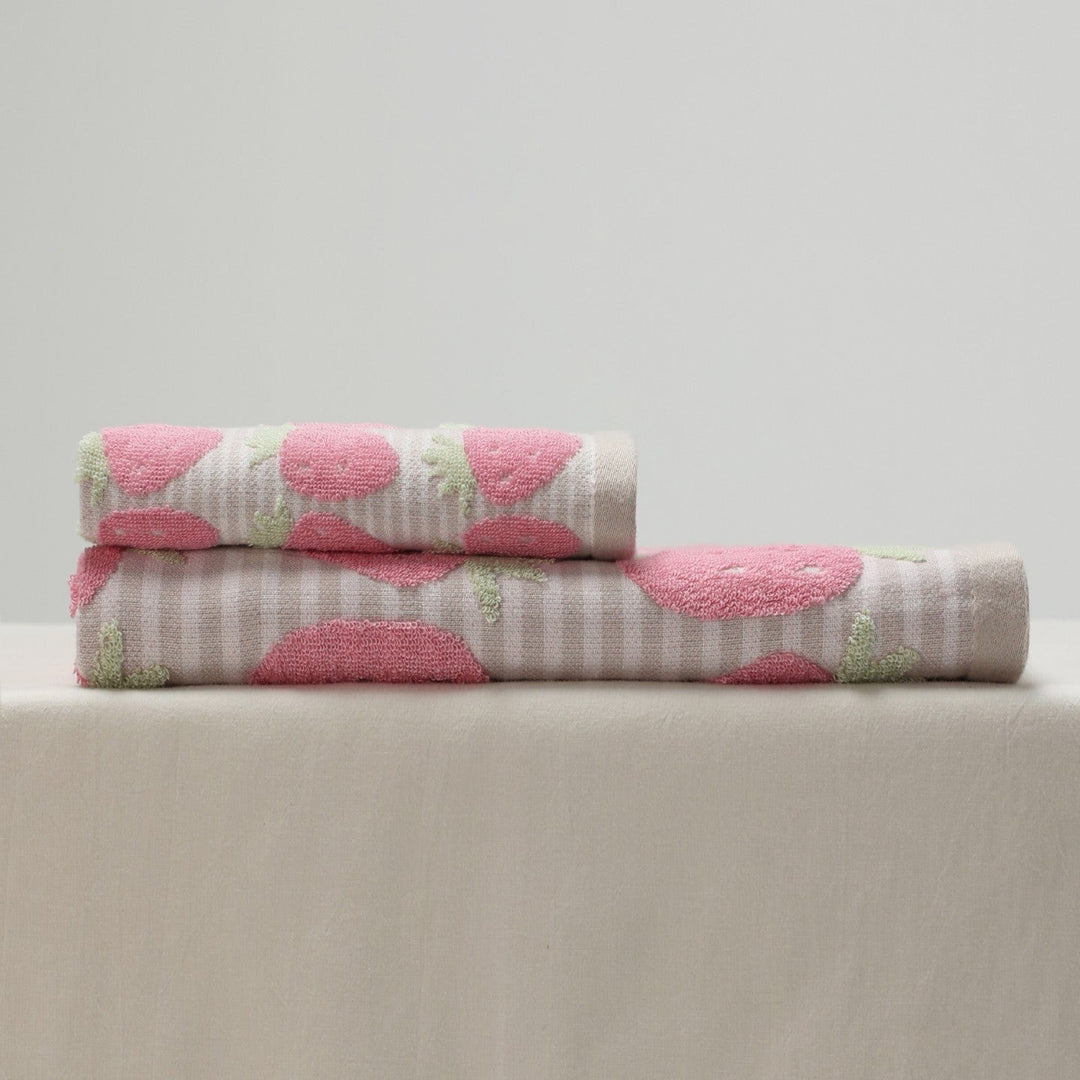 Sweet Strawberry Cotton Towel