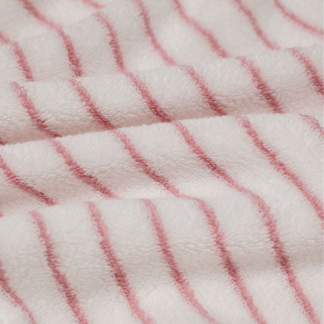 Blush Pink Stripe Cotton Towel