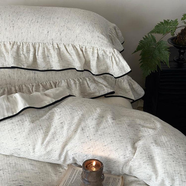 Sandy Scalloped Ruffle Bedding Set