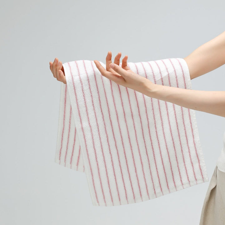 Blush Pink Stripe Cotton Towel