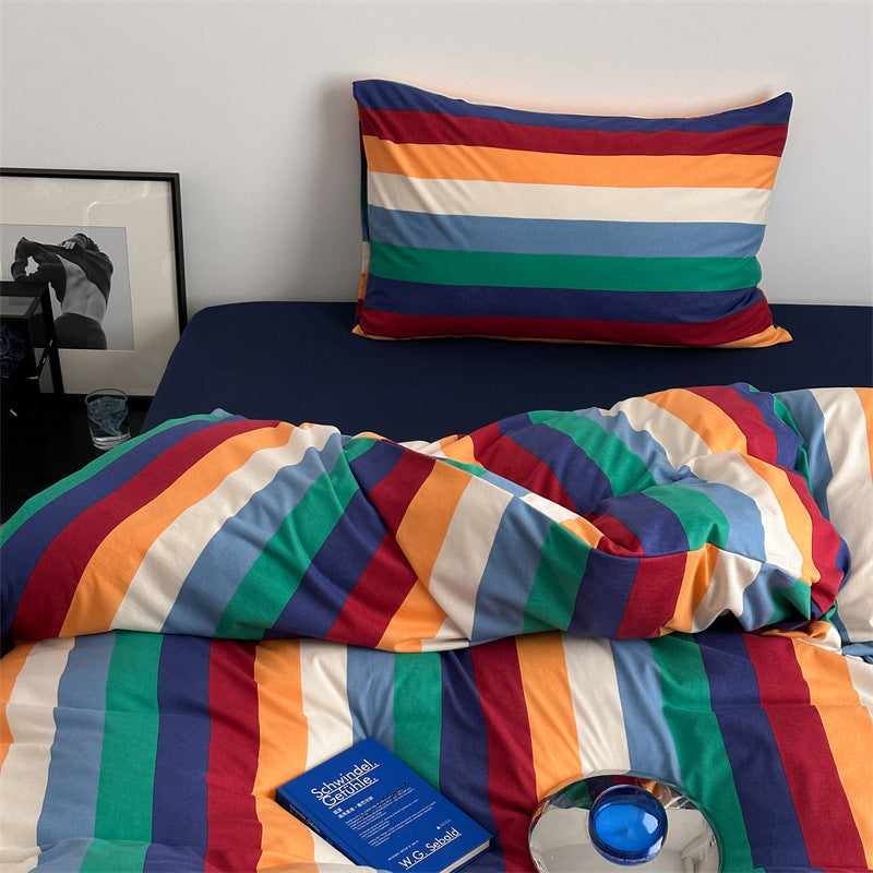 Rainbow Radiance Stripe Bedding
