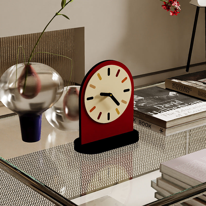 Ruby Red Desk Clock