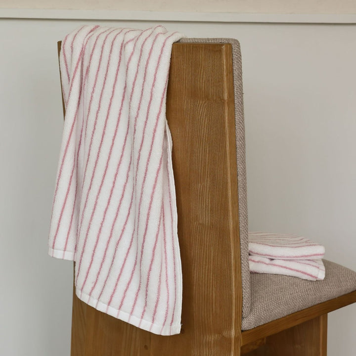 Blush Pink Stripe Cotton Towel