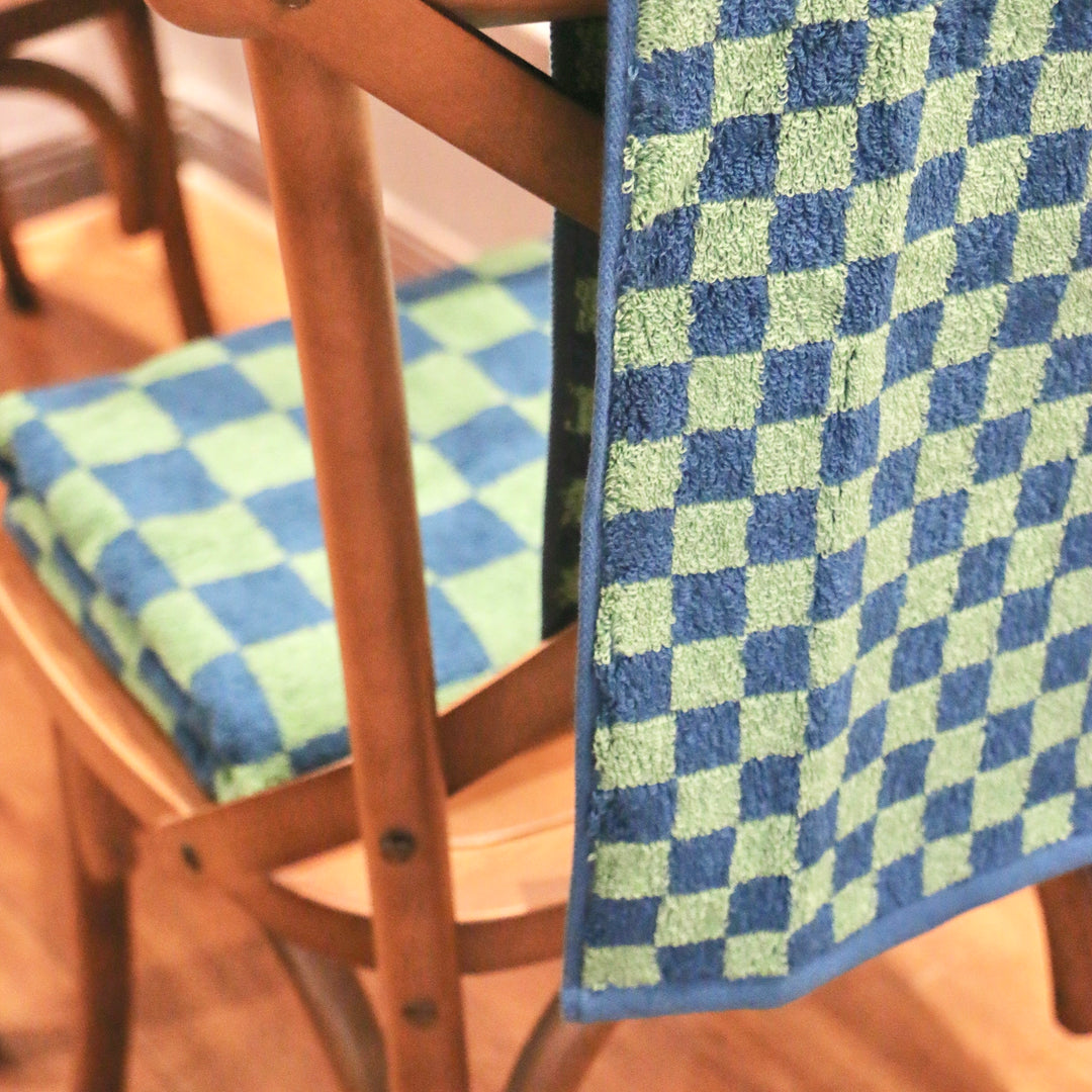 Peacock Checkerboard Towel