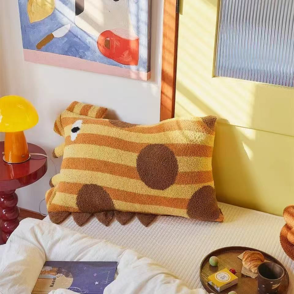 Quirky Animal Striped Cushion