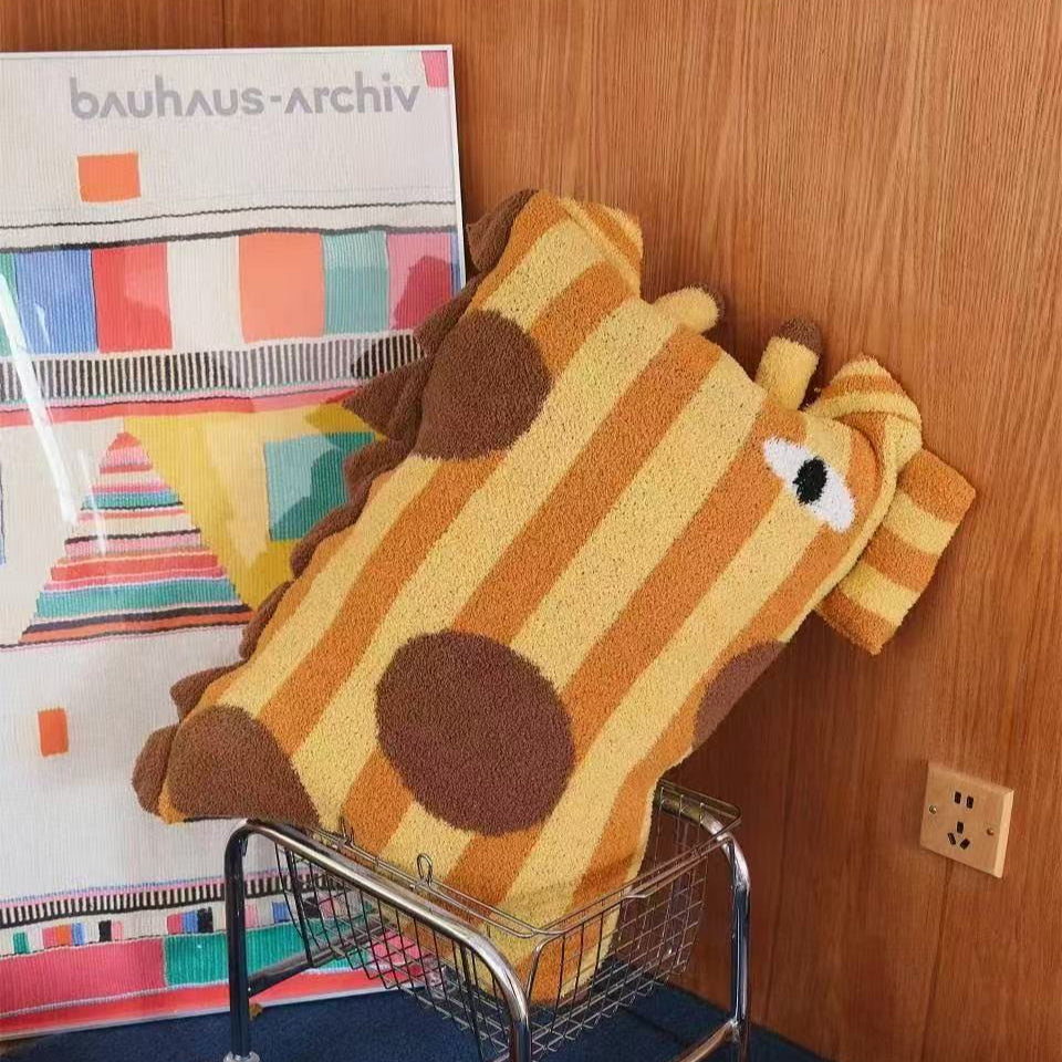 Quirky Animal Striped Cushion