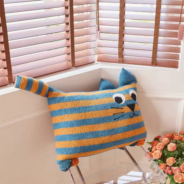 Quirky Animal Striped Cushion