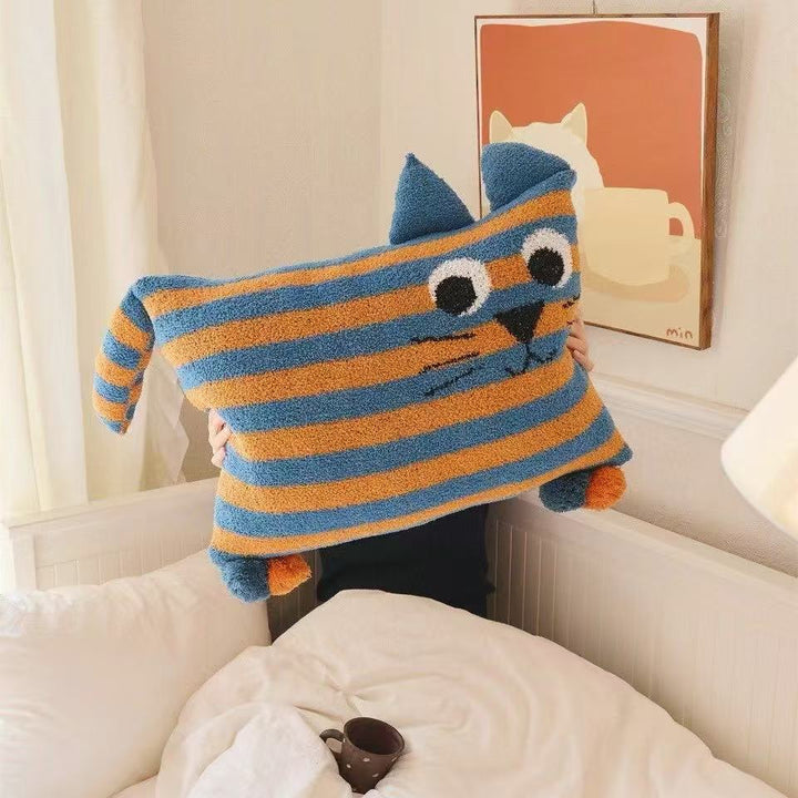 Quirky Animal Striped Cushion