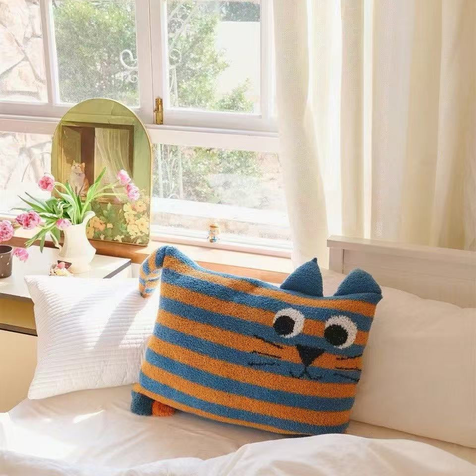 Quirky Animal Striped Cushion