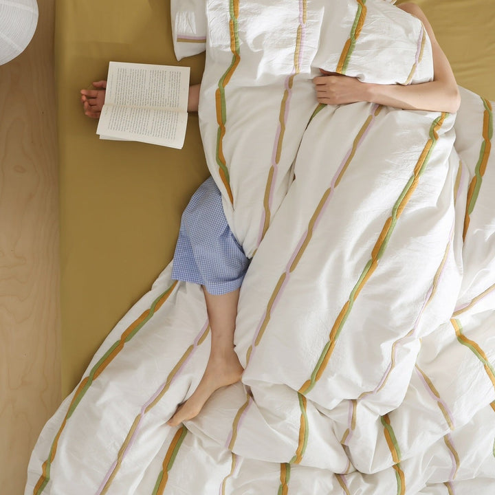 Stripe CleanFit Bedding Set