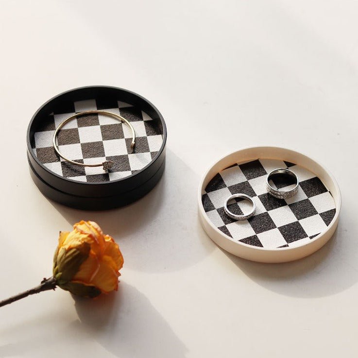 Checkerboard Cup Tray - Delicors