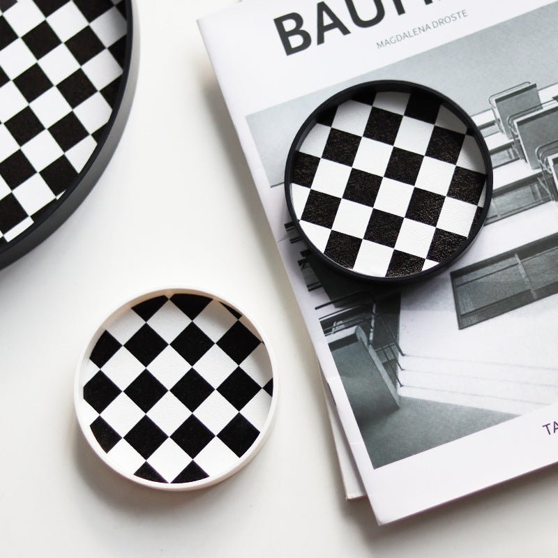 Checkerboard Cup Tray - Delicors