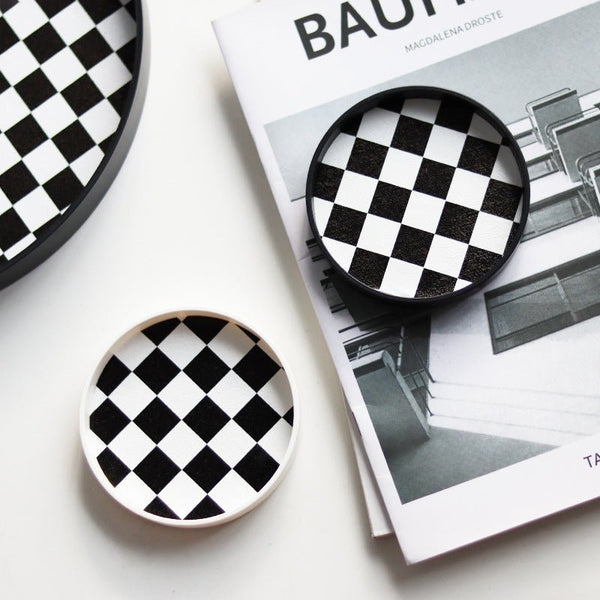 Checkerboard Cup Tray - Delicors