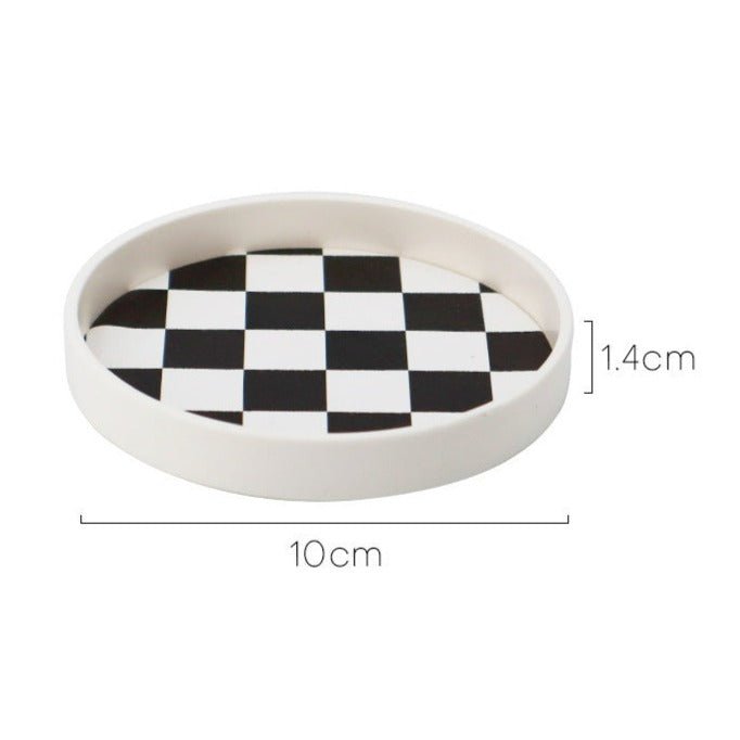 Checkerboard Cup Tray - Delicors