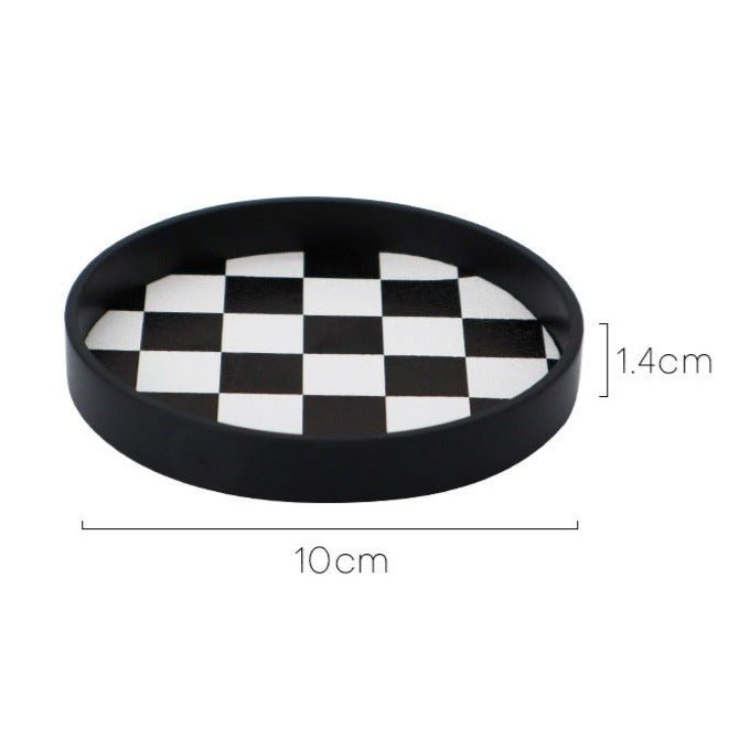 Checkerboard Cup Tray - Delicors