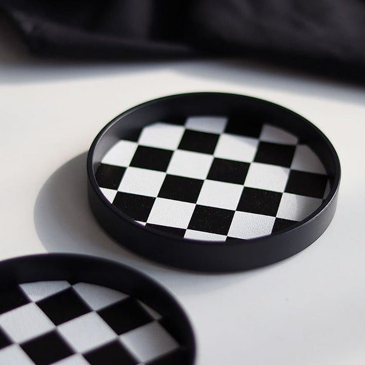 Checkerboard Cup Tray - Delicors