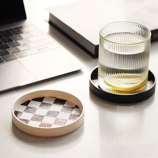 Checkerboard Cup Tray - Delicors