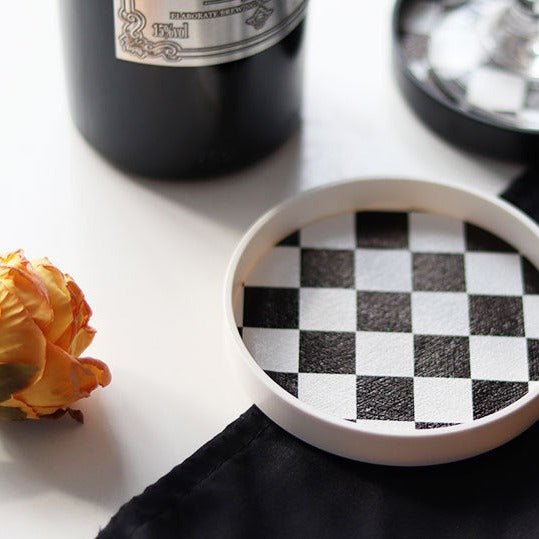 Checkerboard Cup Tray - Delicors