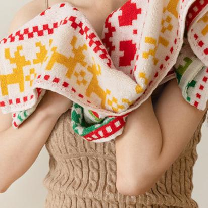 Christmas Spirit Cotton Towel - Towel - Delicors