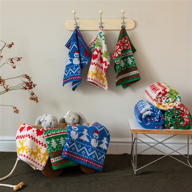 Christmas Spirit Cotton Towel - Towel - Delicors