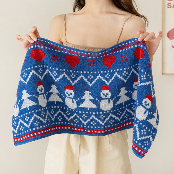 Christmas Spirit Cotton Towel - Towel - Delicors