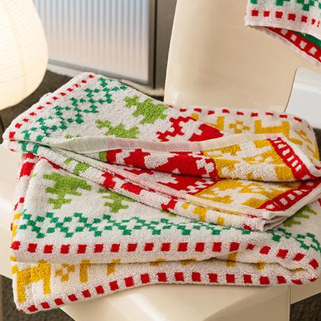 Christmas Spirit Cotton Towel - Towel - Delicors