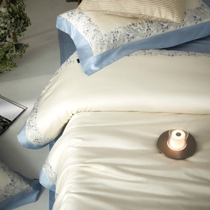 Embroidered Olive Branch Bedding Set - Bedding - Delicors