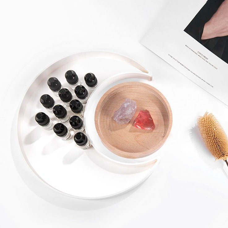 Moon Shape Plastic Tray - Trays - Delicors