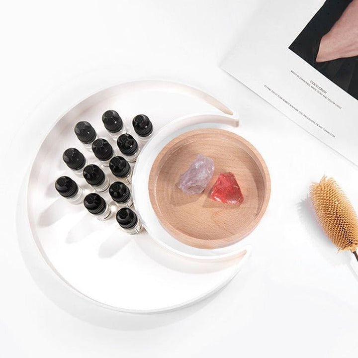 Moon Shape Plastic Tray - Trays - Delicors
