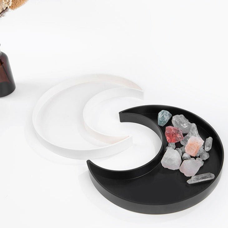 Moon Shape Plastic Tray - Trays - Delicors