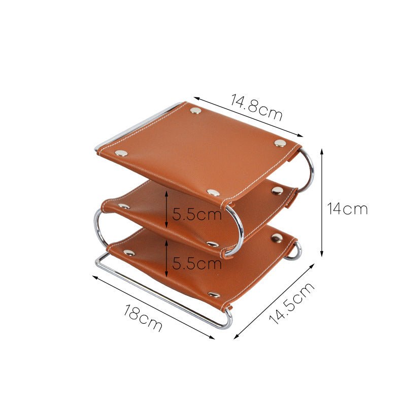 Nordic Leather Tray - Tray - Delicors
