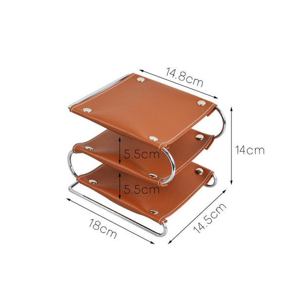 Nordic Leather Tray - Tray - Delicors