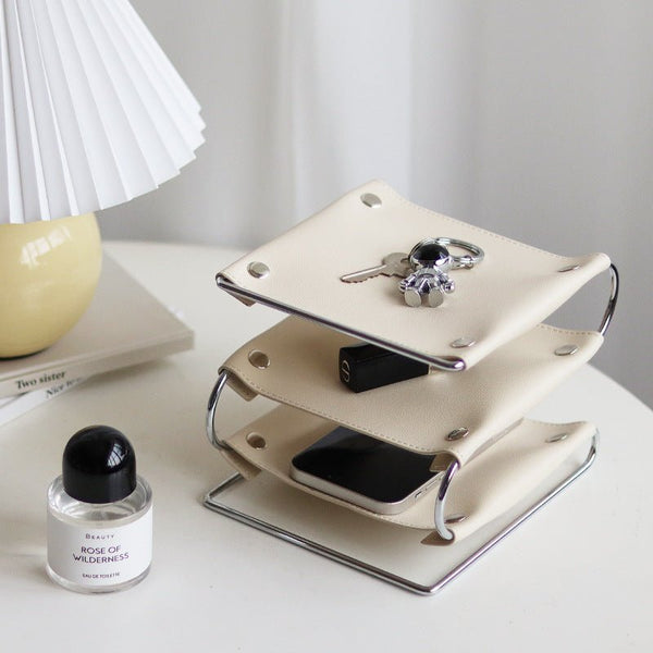 Nordic Leather Tray - Tray - Delicors