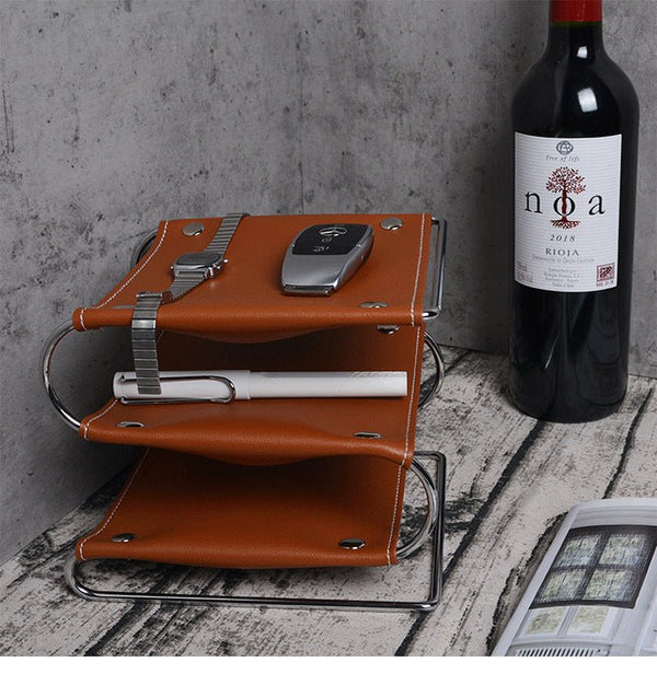 Nordic Leather Tray - Tray - Delicors