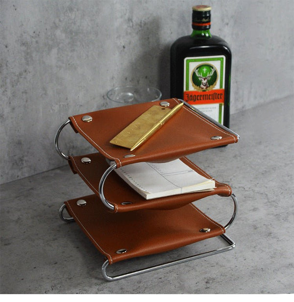 Nordic Leather Tray - Tray - Delicors