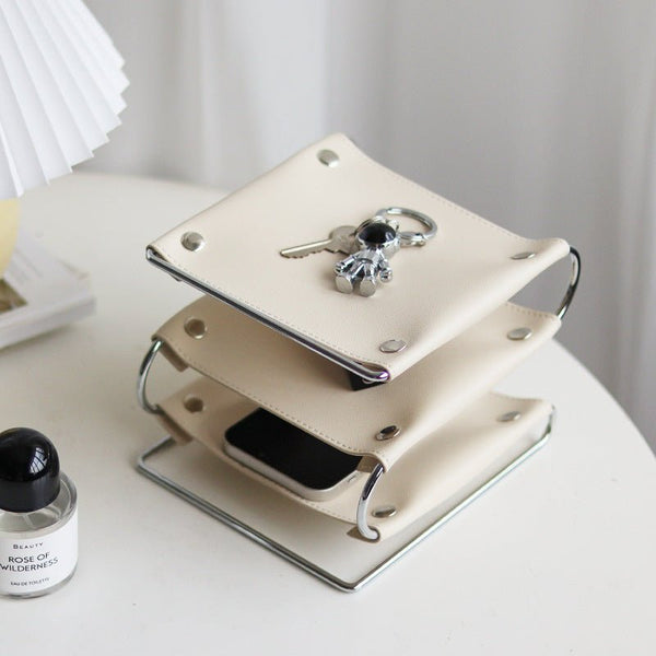 Nordic Leather Tray - Tray - Delicors