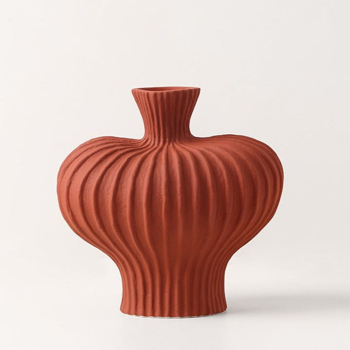 Origami Stripe Vase - Vase - Delicors