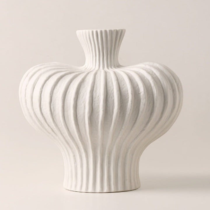 Origami Stripe Vase - Vase - Delicors