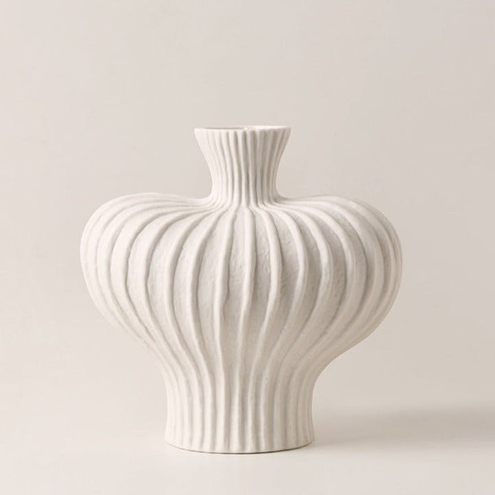 Origami Stripe Vase - Vase - Delicors