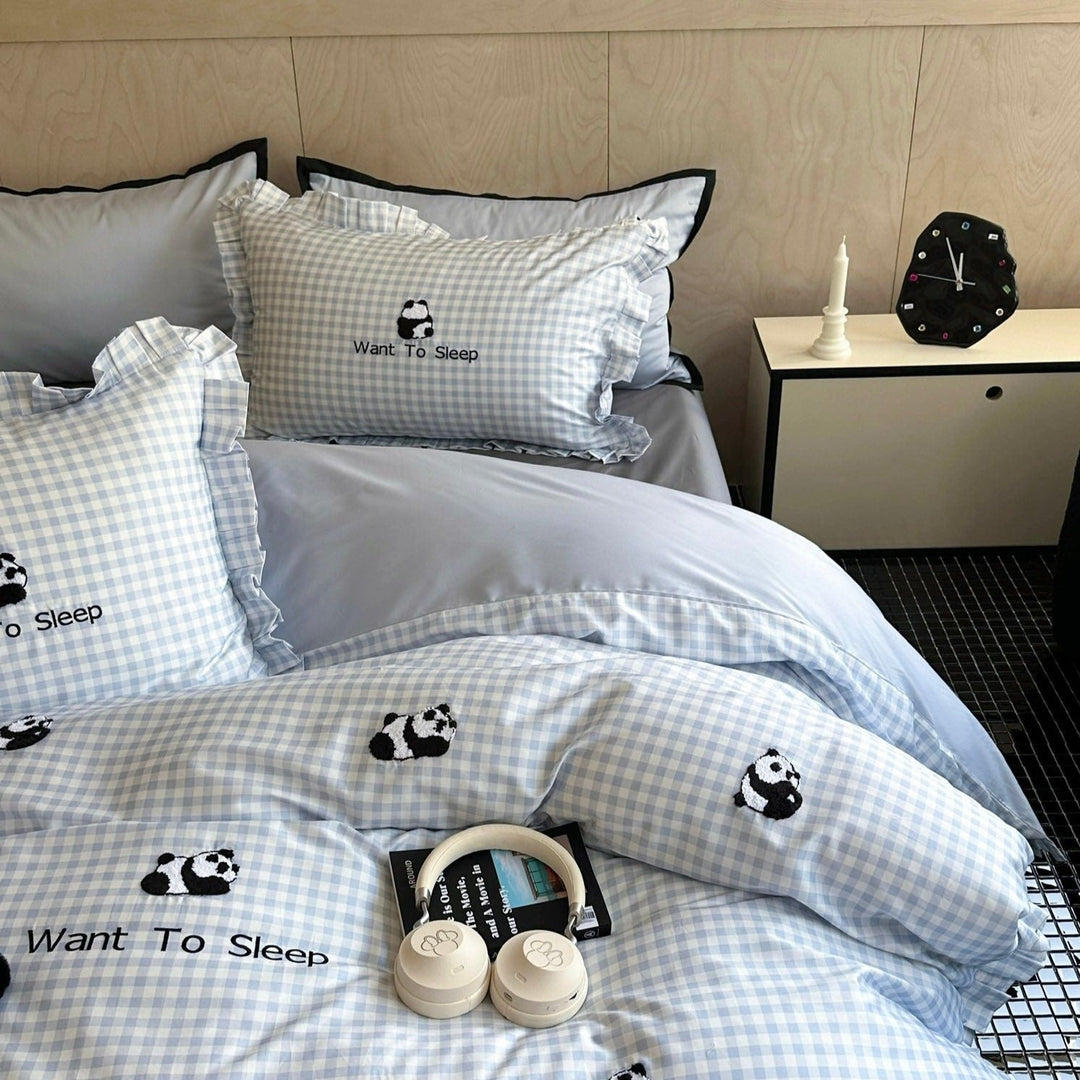 Pandas Want To Sleep Bedding Set - Bedding - Delicors