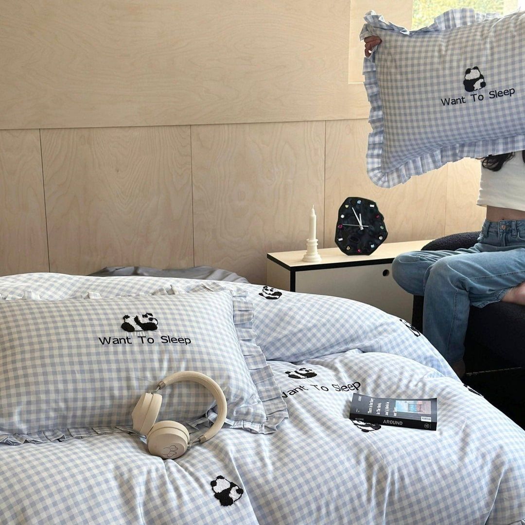 Pandas Want To Sleep Bedding Set - Bedding - Delicors
