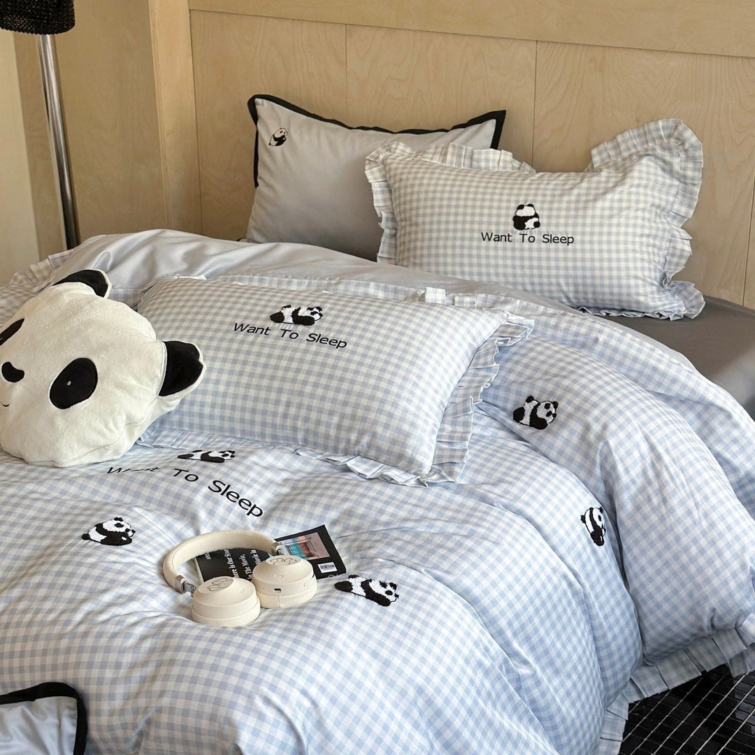 Pandas Want To Sleep Bedding Set - Bedding - Delicors