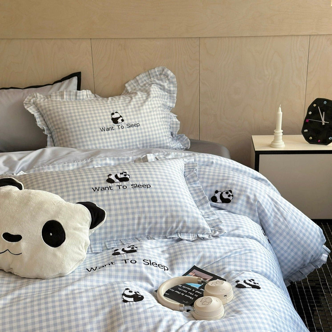 Pandas Want To Sleep Bedding Set - Bedding - Delicors