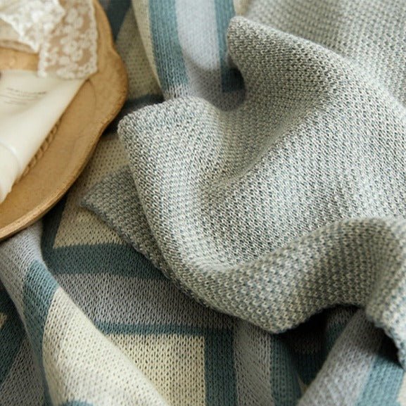 Pastel Grid Blanket - Throw - Delicors